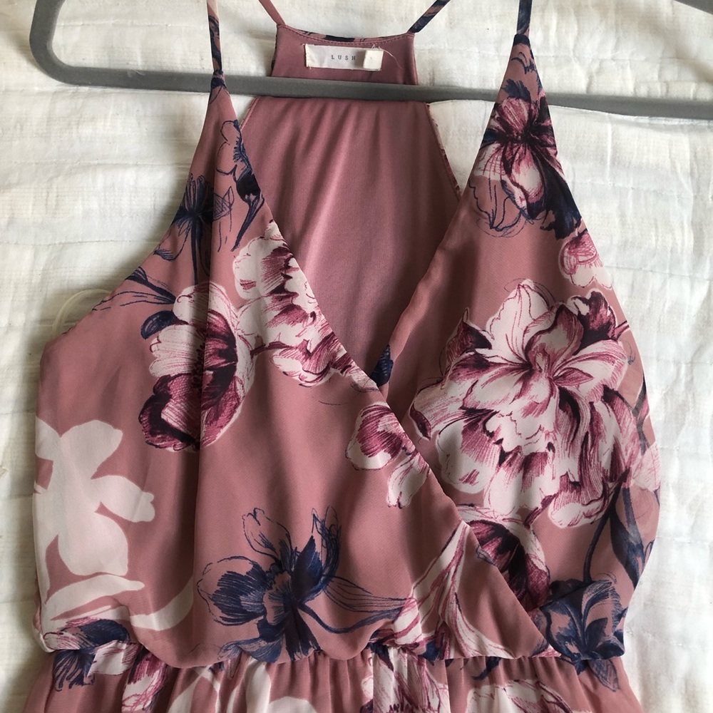 Purple, summer or spring wedding dress